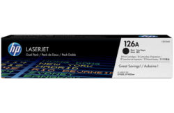 HP 126A 2-pack Black LaserJet Toner Cartridges (CE310AD)